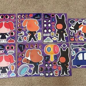 8 count sheriff Labrador team make a face stickers